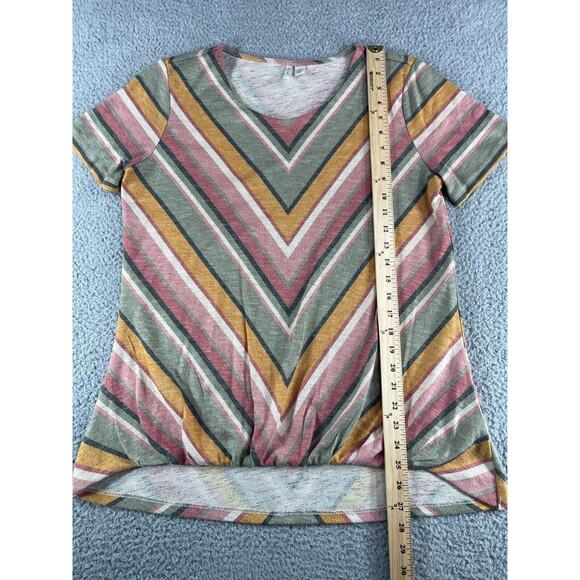 C Est 1946 Sweater Womens Medium Multicolor Geometric Short Sleeve Round Neck - Picture 6 of 11